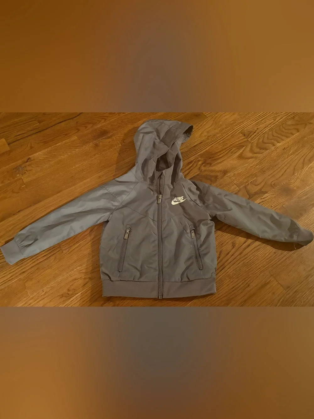 Nike Boy’s Hooded Windbreaker Full Zip Light Rain Jacket, Size 2T, EUC